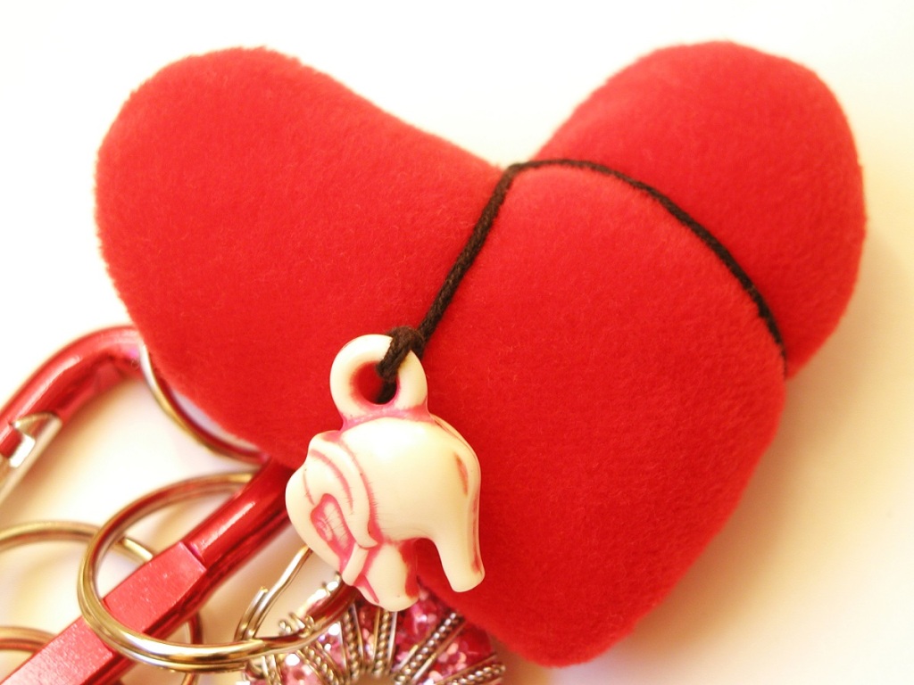 Red Heart Fancy Keychain - Cuore Rosso portachiavi fantasia